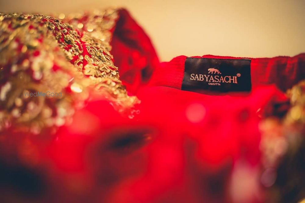 Photo of Bridal lehenga photography Sabyasachi tag