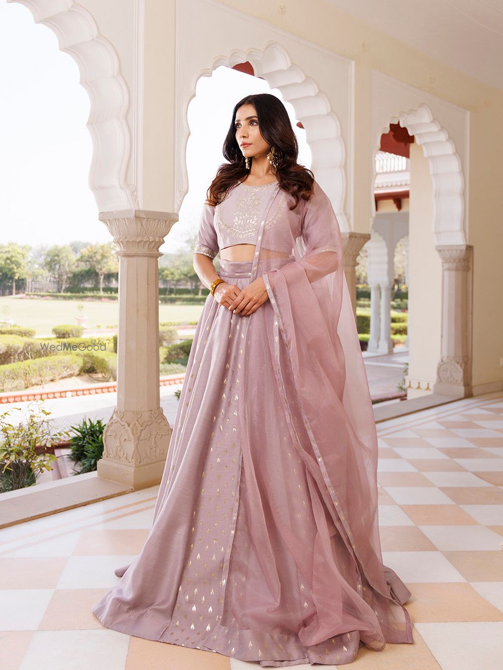 Photo From Deauville Mauve Purple Chanderi Lehenga set - By Ragavi - Raj Ethnic Apparels