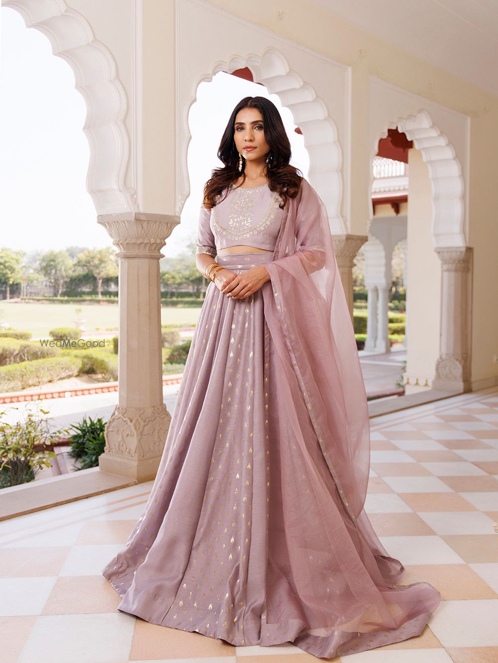 Photo From Deauville Mauve Purple Chanderi Lehenga set - By Ragavi - Raj Ethnic Apparels