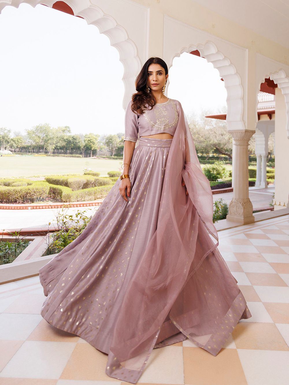 Photo From Deauville Mauve Purple Chanderi Lehenga set - By Ragavi - Raj Ethnic Apparels