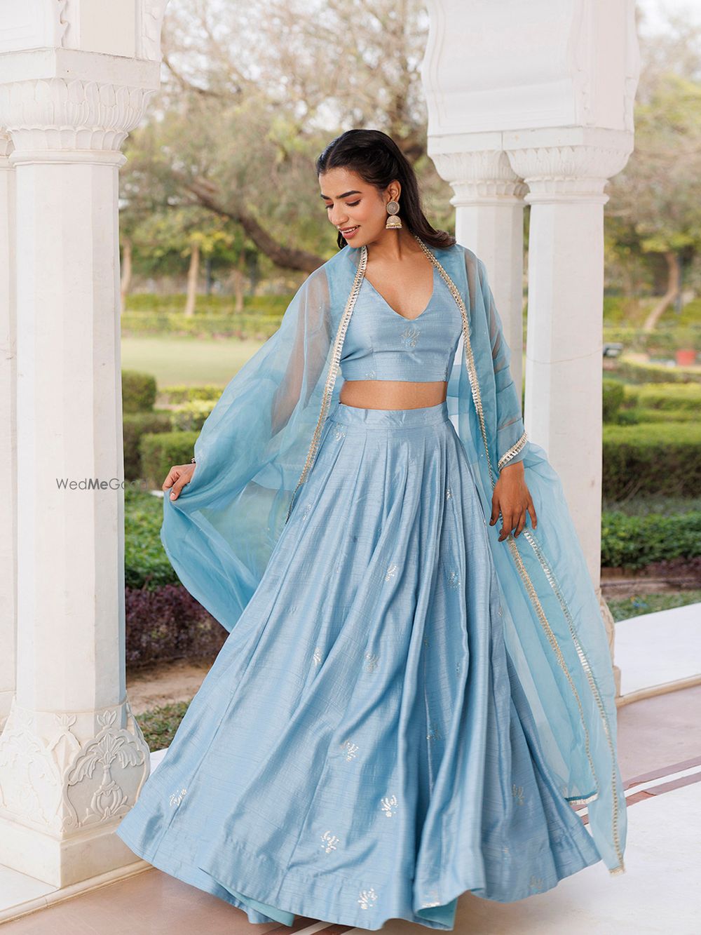 Photo From Coastal Blue Lehenga Set - By Ragavi - Raj Ethnic Apparels