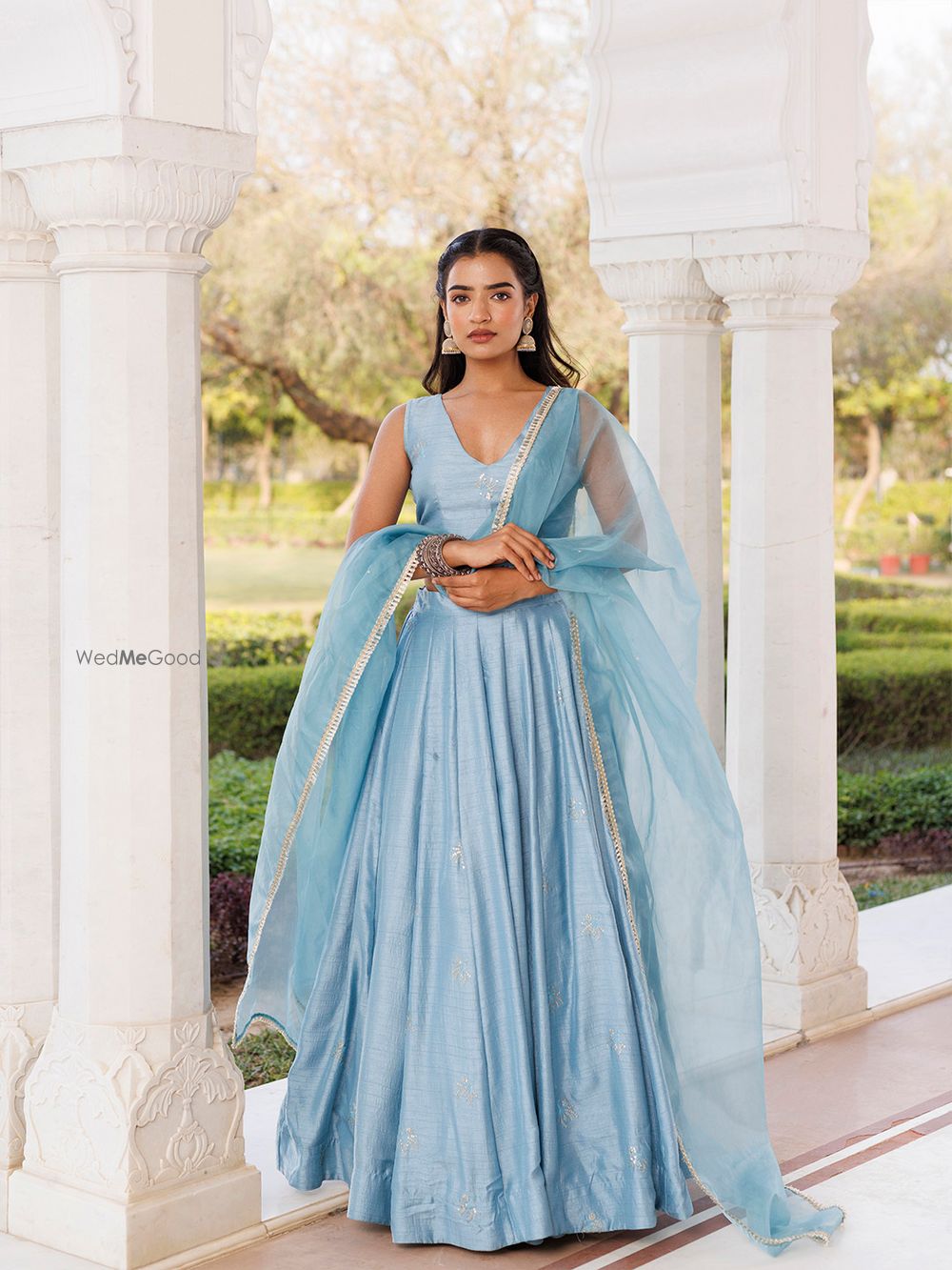 Photo From Coastal Blue Lehenga Set - By Ragavi - Raj Ethnic Apparels