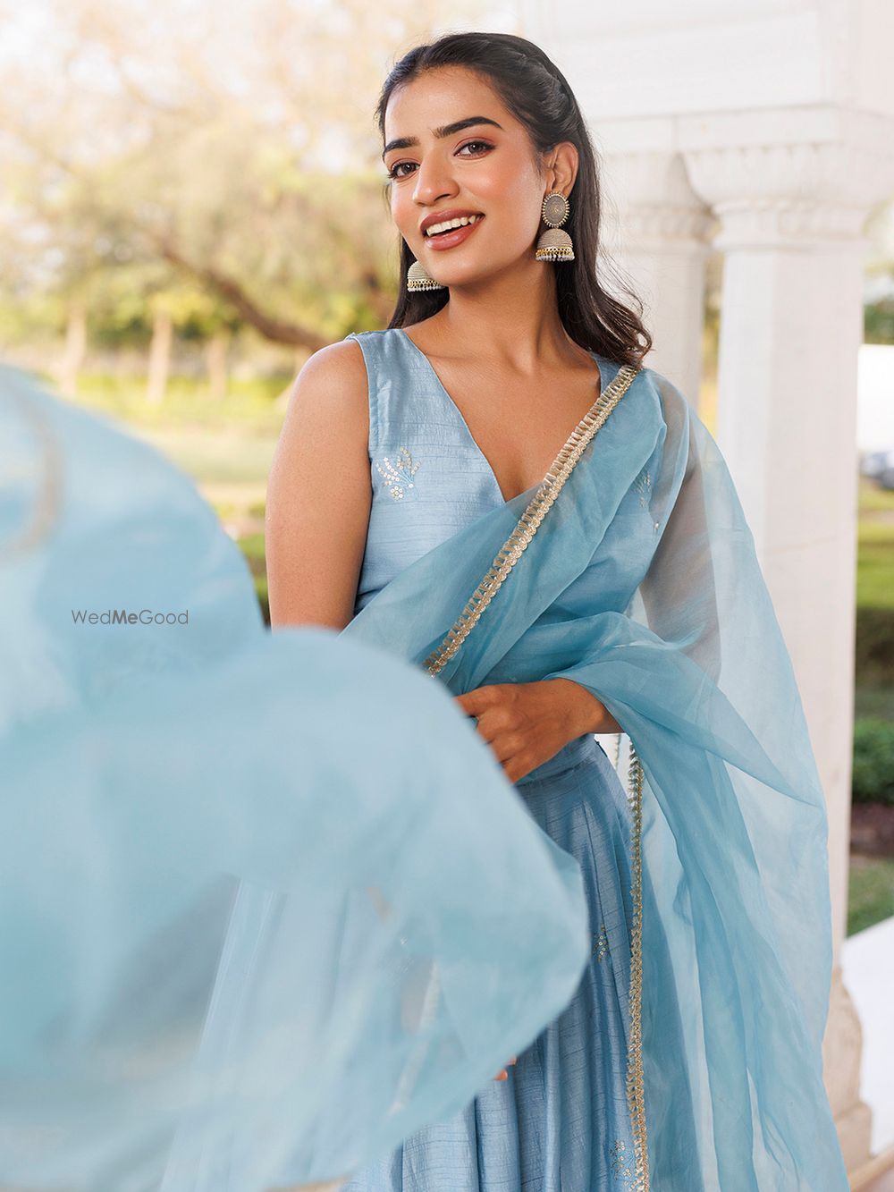 Photo From Coastal Blue Lehenga Set - By Ragavi - Raj Ethnic Apparels