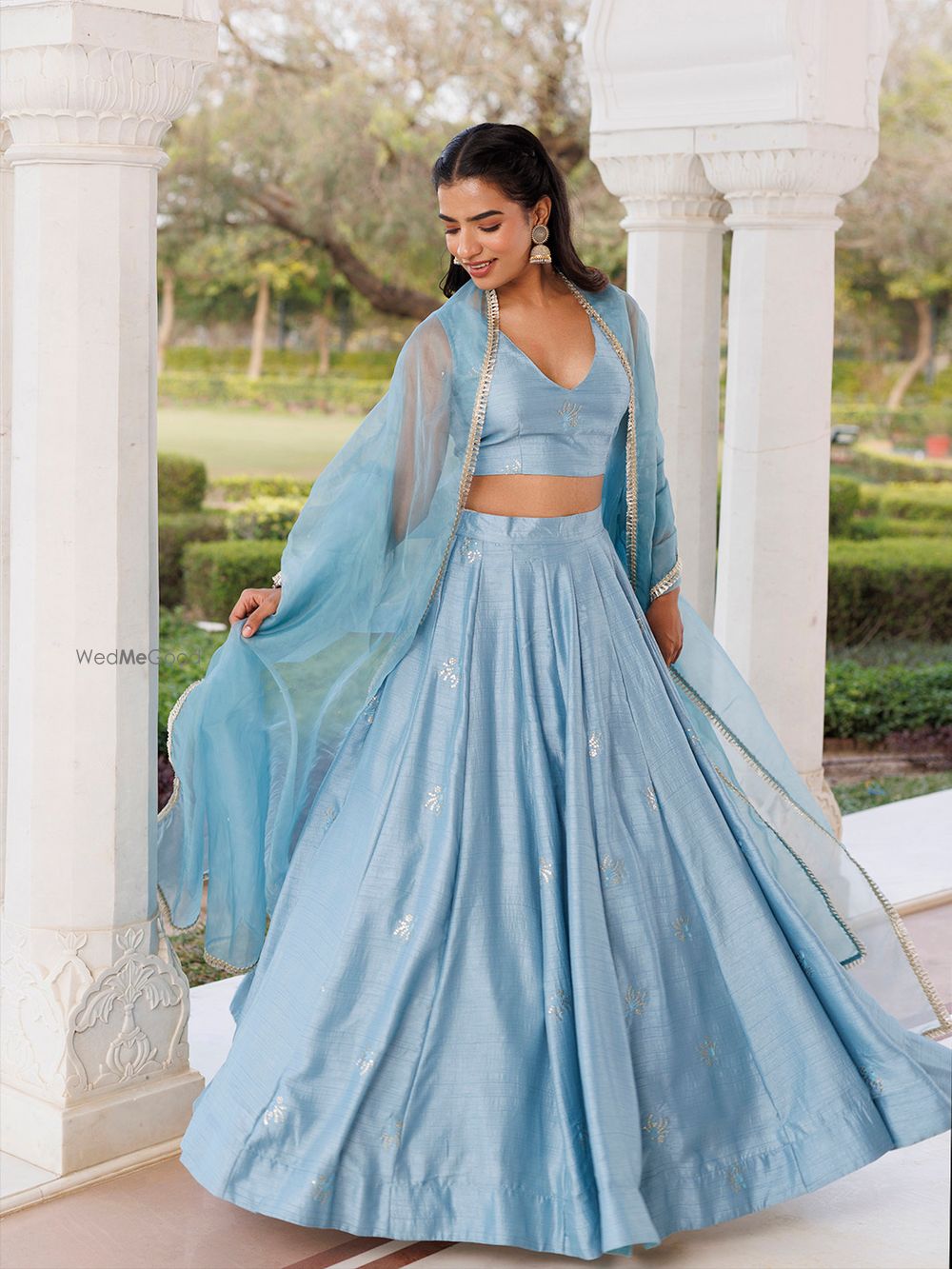 Photo From Coastal Blue Lehenga Set - By Ragavi - Raj Ethnic Apparels