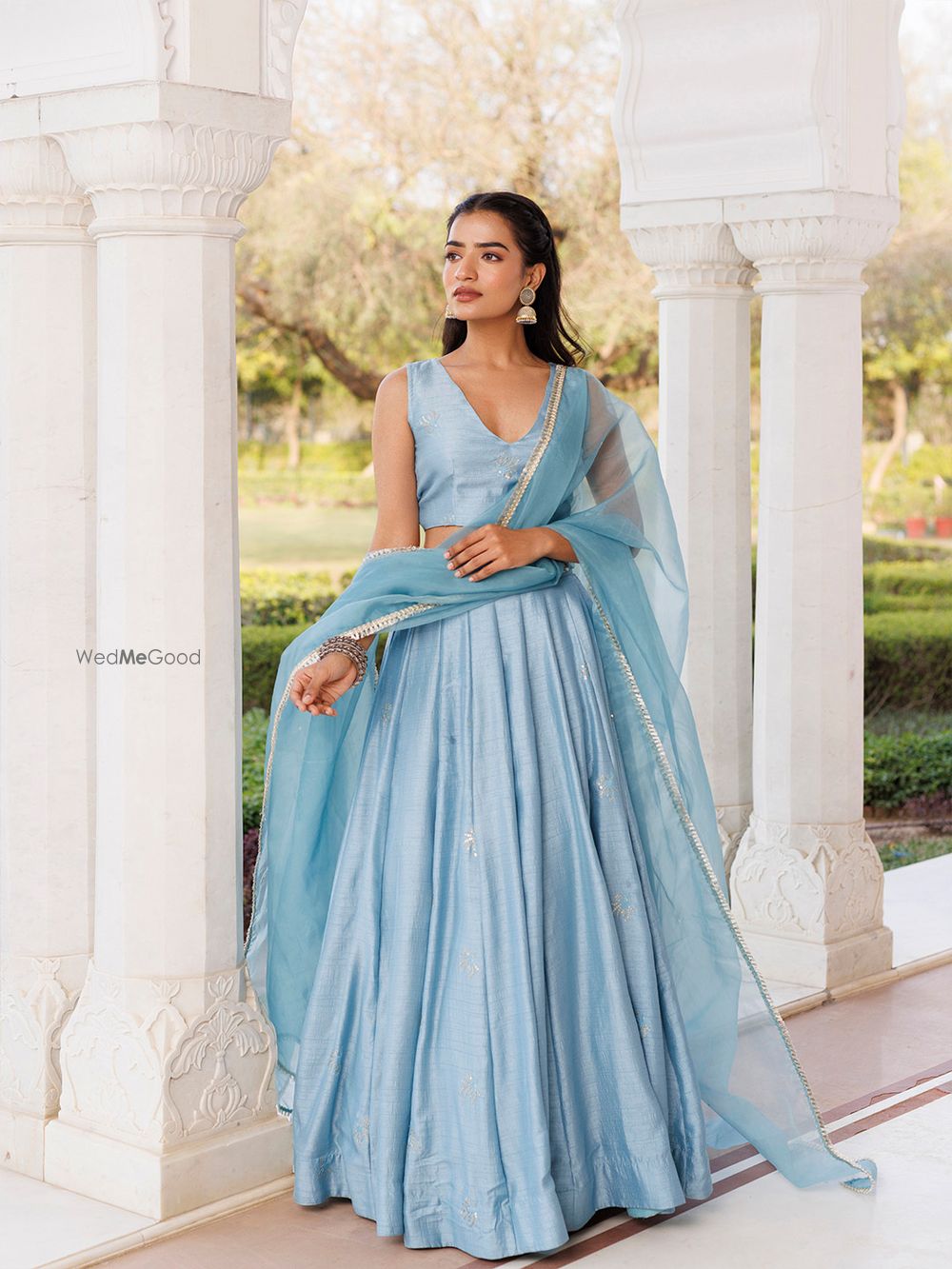 Photo From Coastal Blue Lehenga Set - By Ragavi - Raj Ethnic Apparels