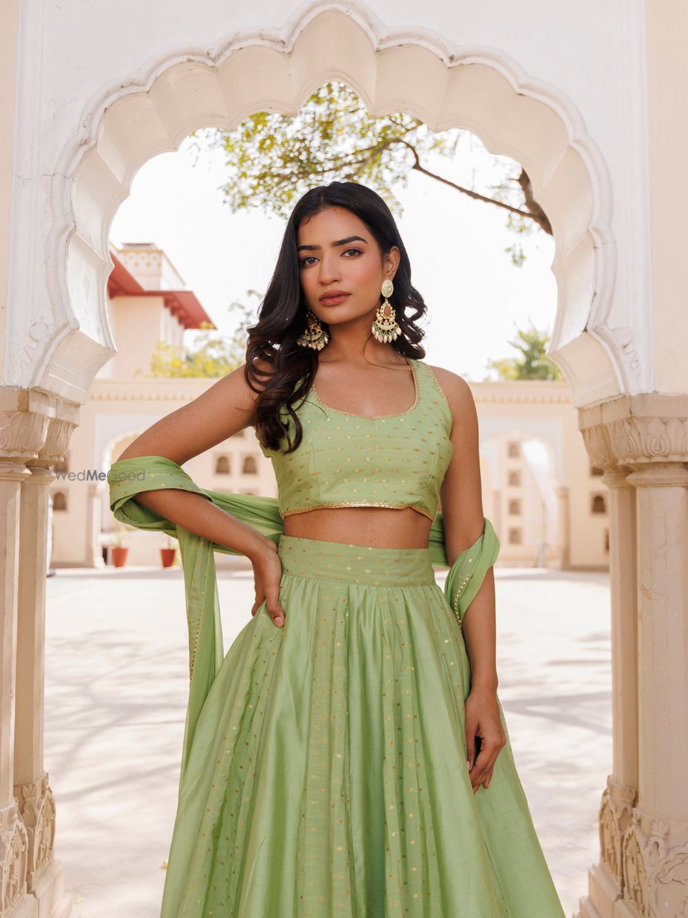 Photo From Arcadian Green Silk Lehenga Set - By Ragavi - Raj Ethnic Apparels