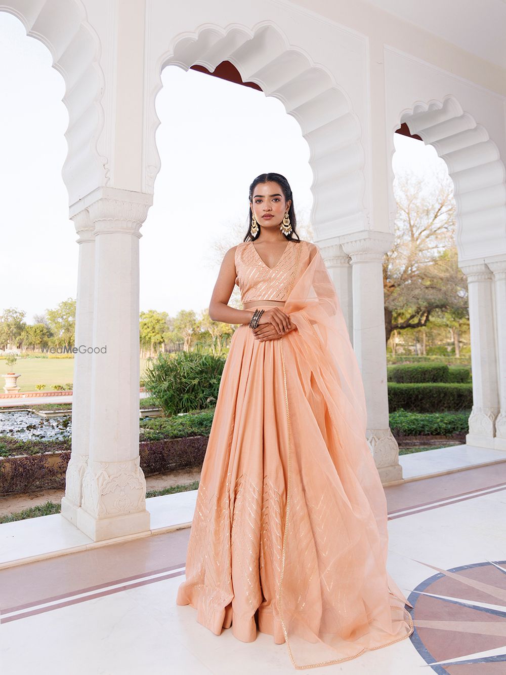 Photo From Coral Sand Silk Lehenga Set - By Ragavi - Raj Ethnic Apparels