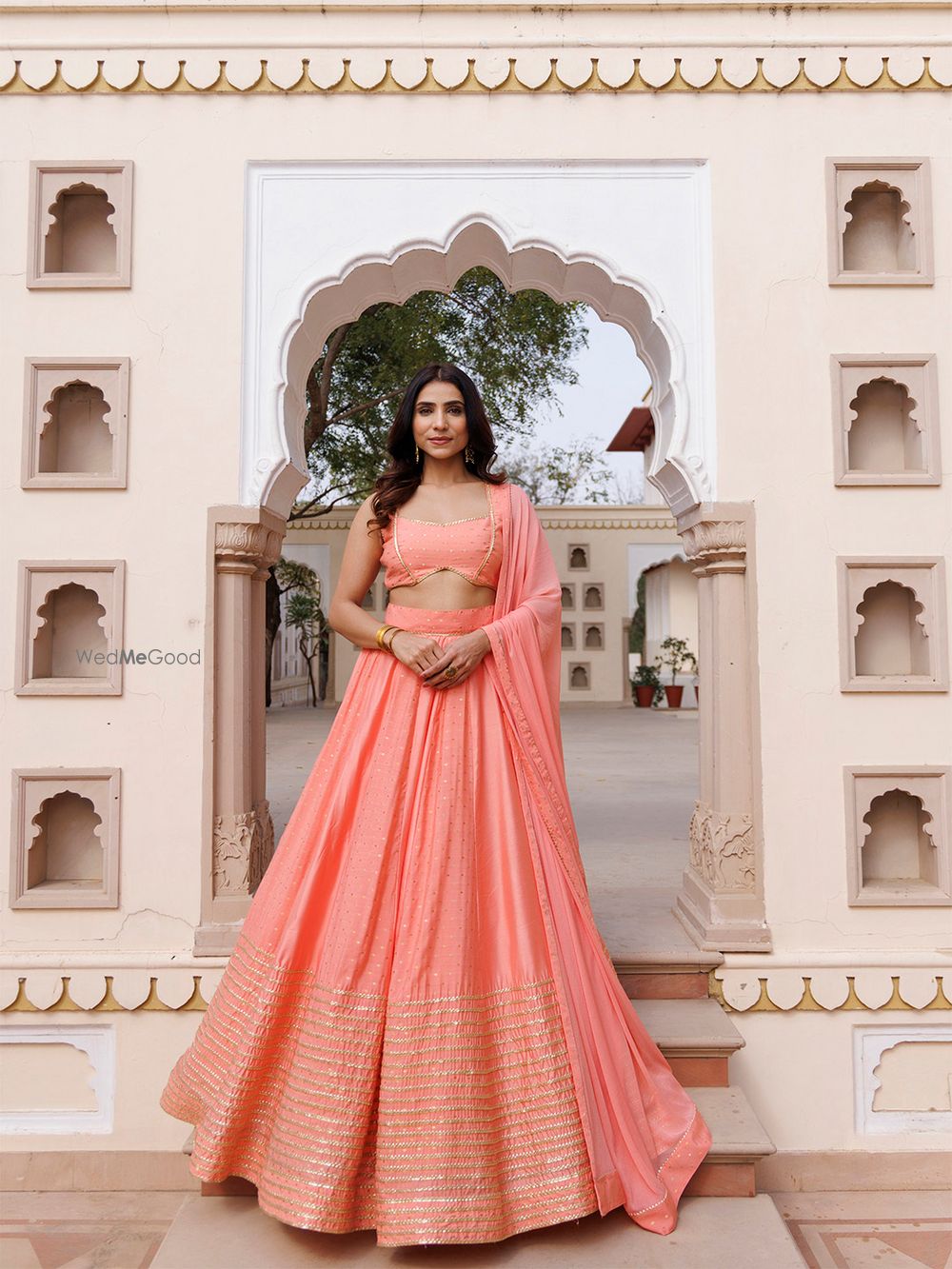 Photo From Burnt Coral Lehenga Set - By Ragavi - Raj Ethnic Apparels