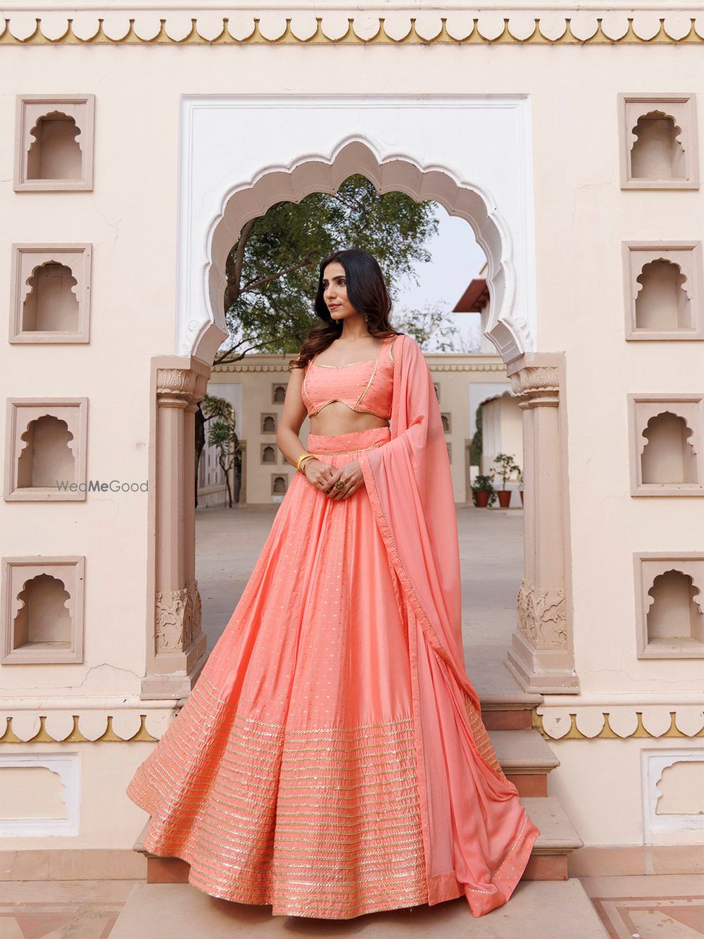 Photo From Burnt Coral Lehenga Set - By Ragavi - Raj Ethnic Apparels