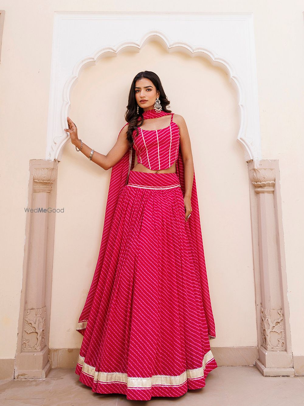 Photo From Quartz Pink Leheriya Lehenga Set - By Ragavi - Raj Ethnic Apparels