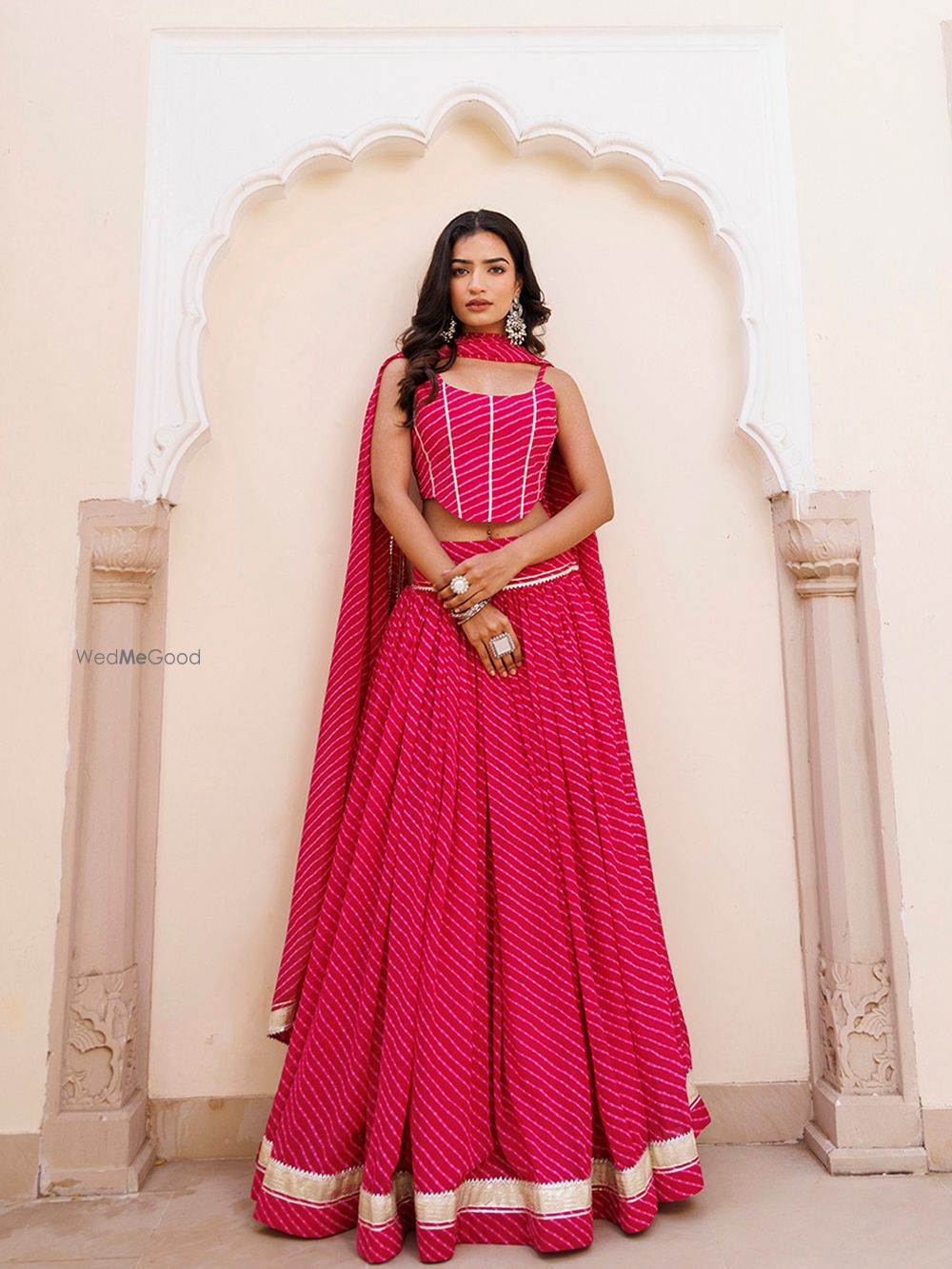 Photo From Quartz Pink Leheriya Lehenga Set - By Ragavi - Raj Ethnic Apparels