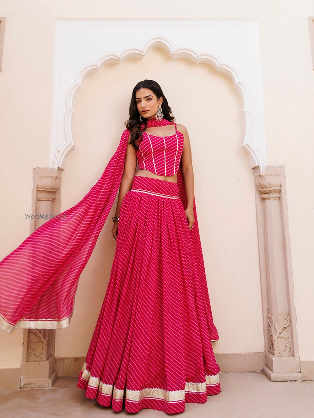 Photo From Quartz Pink Leheriya Lehenga Set - By Ragavi - Raj Ethnic Apparels