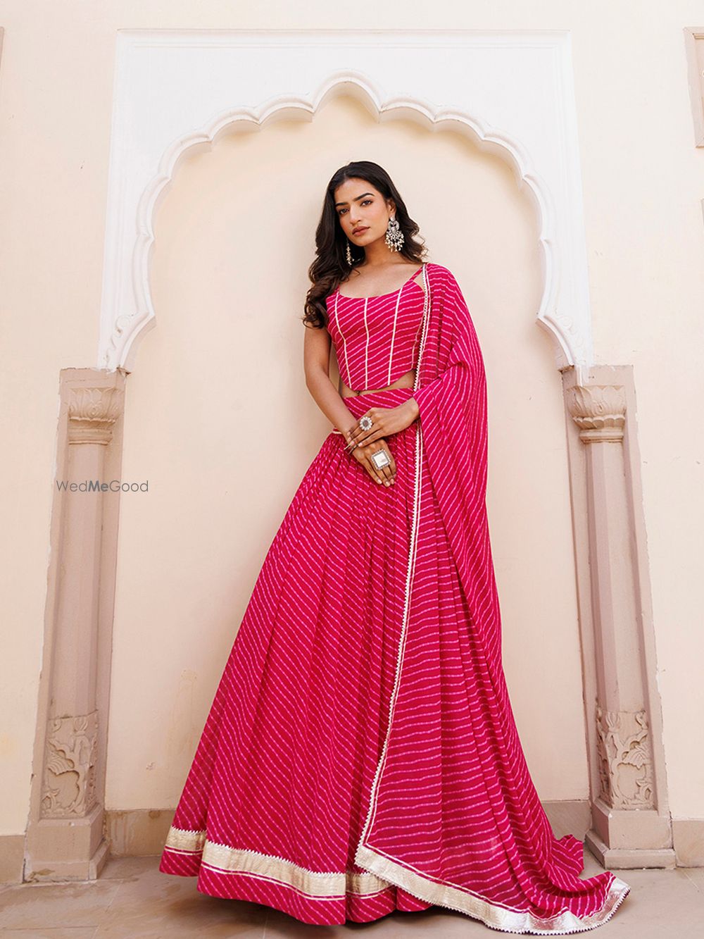 Photo From Quartz Pink Leheriya Lehenga Set - By Ragavi - Raj Ethnic Apparels