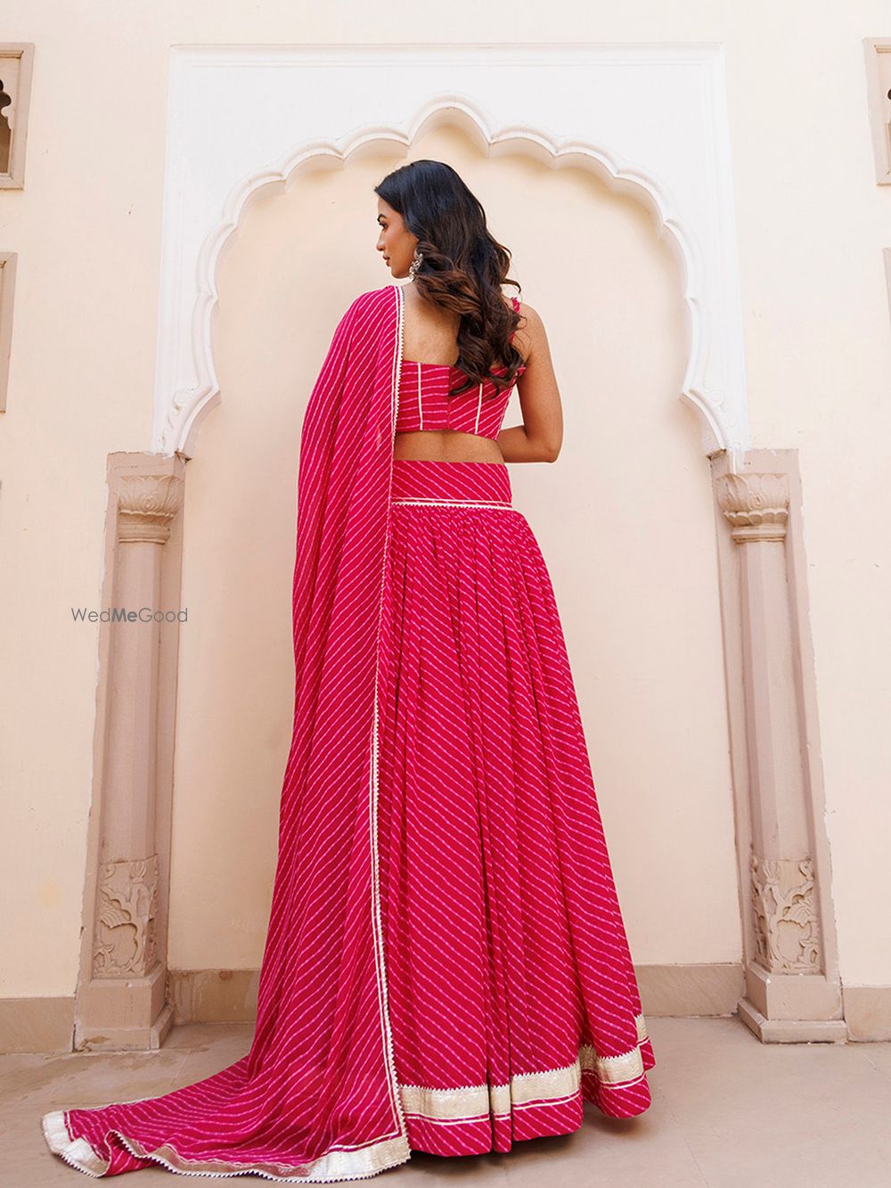 Photo From Quartz Pink Leheriya Lehenga Set - By Ragavi - Raj Ethnic Apparels