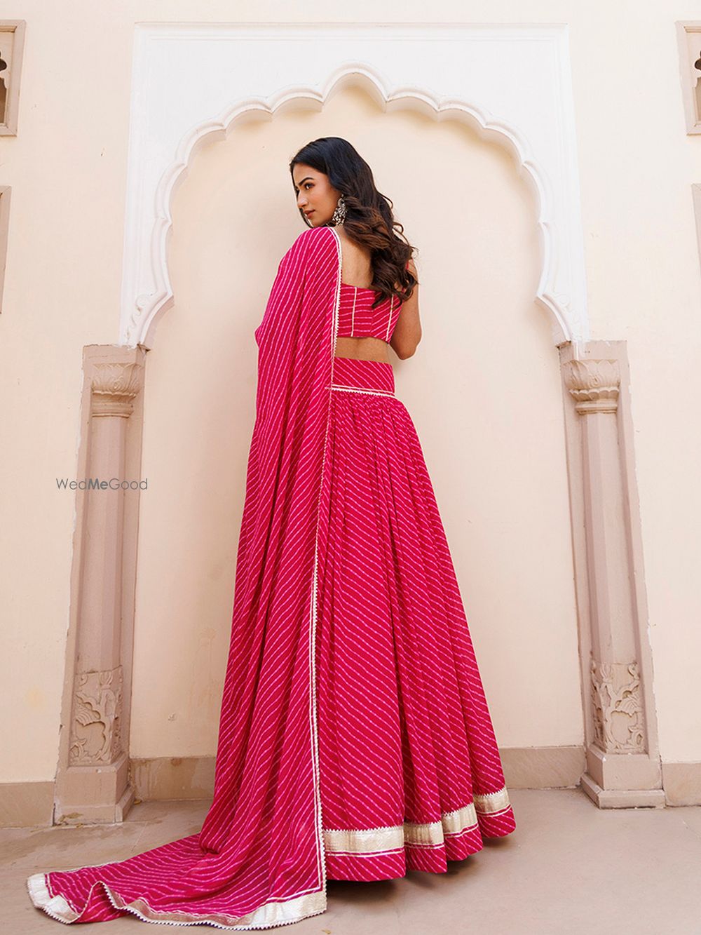 Photo From Quartz Pink Leheriya Lehenga Set - By Ragavi - Raj Ethnic Apparels