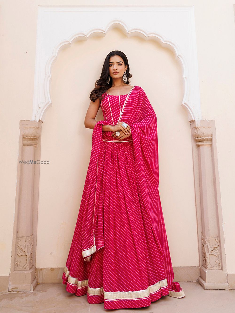 Photo From Quartz Pink Leheriya Lehenga Set - By Ragavi - Raj Ethnic Apparels