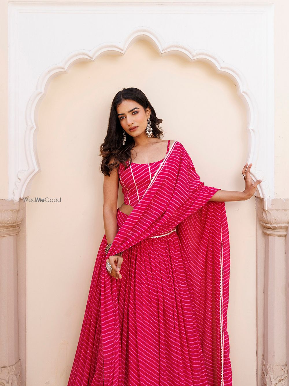 Photo From Quartz Pink Leheriya Lehenga Set - By Ragavi - Raj Ethnic Apparels