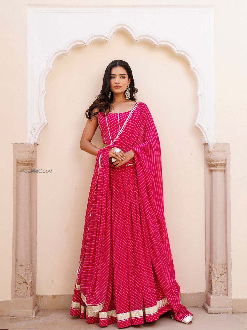 Photo From Quartz Pink Leheriya Lehenga Set - By Ragavi - Raj Ethnic Apparels