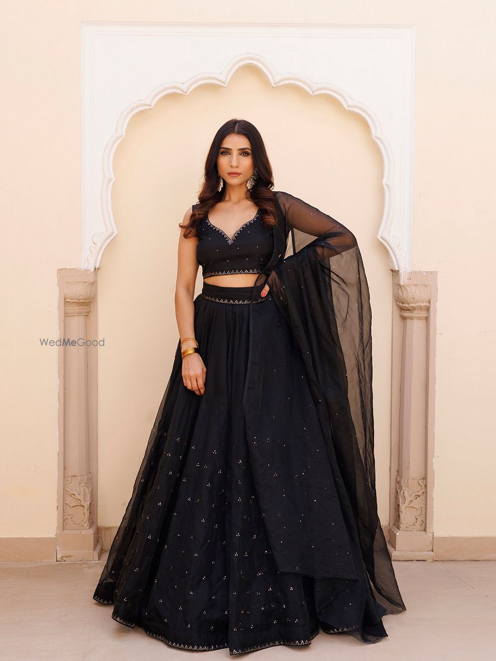 Photo From Diamente Black Organza Lehenga Set - By Ragavi - Raj Ethnic Apparels