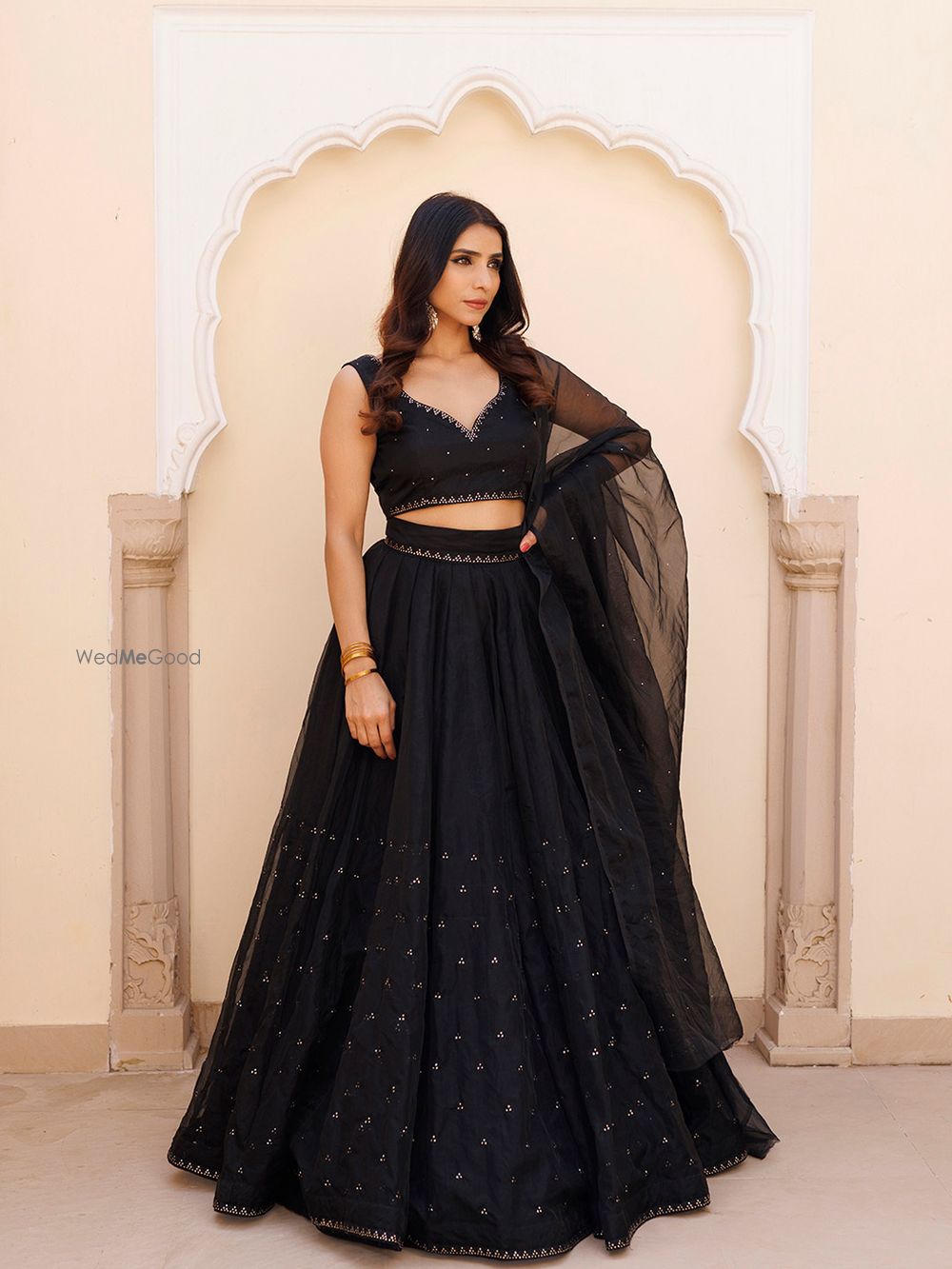 Photo From Diamente Black Organza Lehenga Set - By Ragavi - Raj Ethnic Apparels