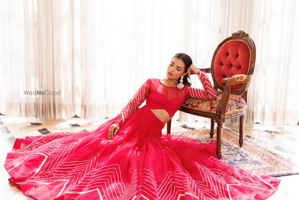 Photo From Dil Sharifa Hot Pink Organza Lehenga Set - By Ragavi - Raj Ethnic Apparels