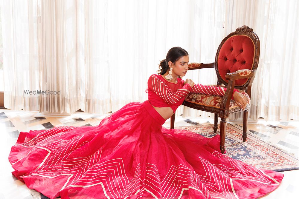 Photo From Dil Sharifa Hot Pink Organza Lehenga Set - By Ragavi - Raj Ethnic Apparels