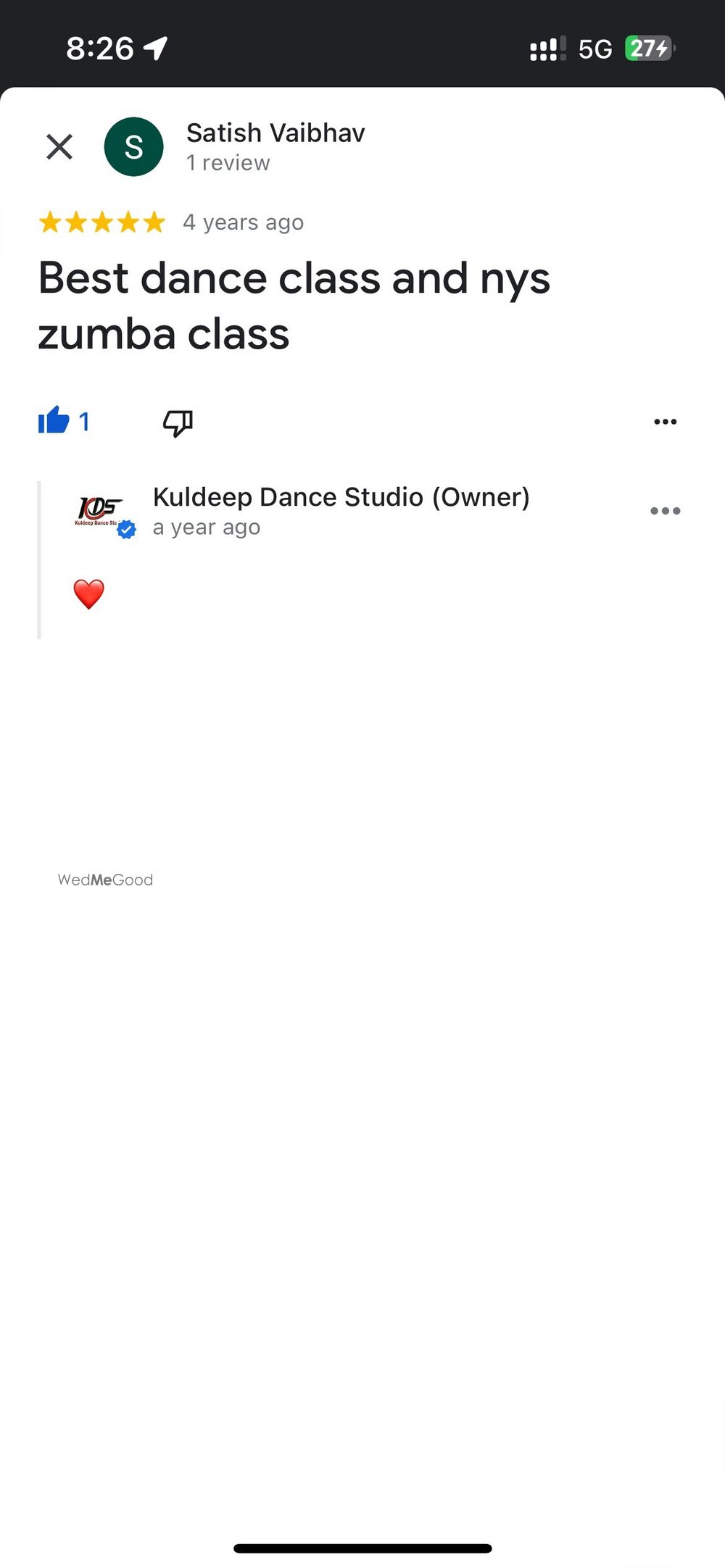 Photo From Google Maps Review - By Kuldeep Dance Studio 