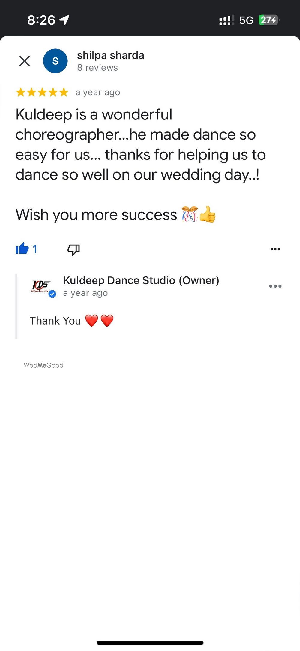 Photo From Google Maps Review - By Kuldeep Dance Studio 