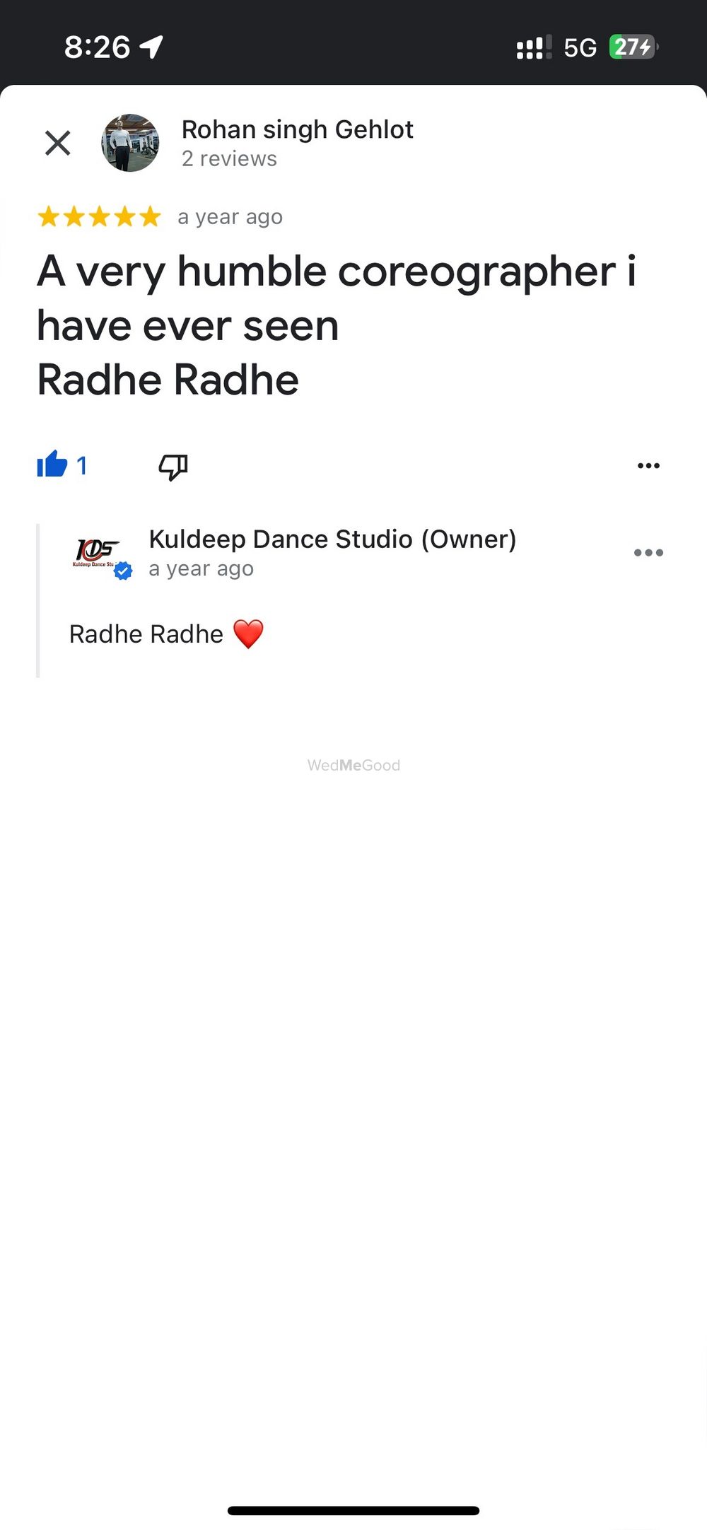 Photo From Google Maps Review - By Kuldeep Dance Studio 