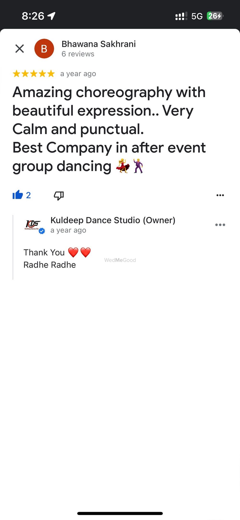 Photo From Google Maps Review - By Kuldeep Dance Studio 