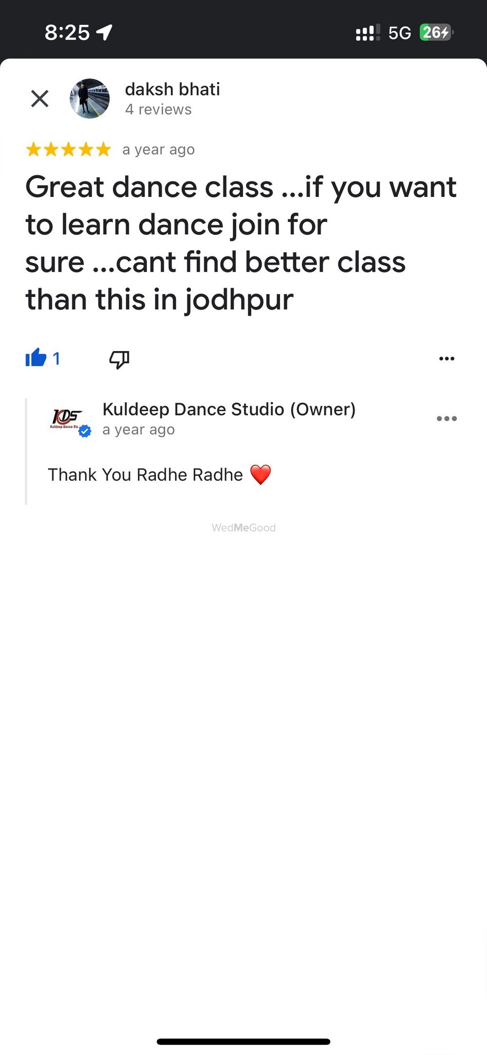 Photo From Google Maps Review - By Kuldeep Dance Studio 