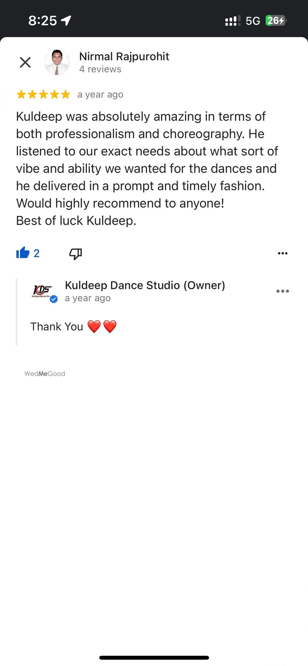 Photo From Google Maps Review - By Kuldeep Dance Studio 