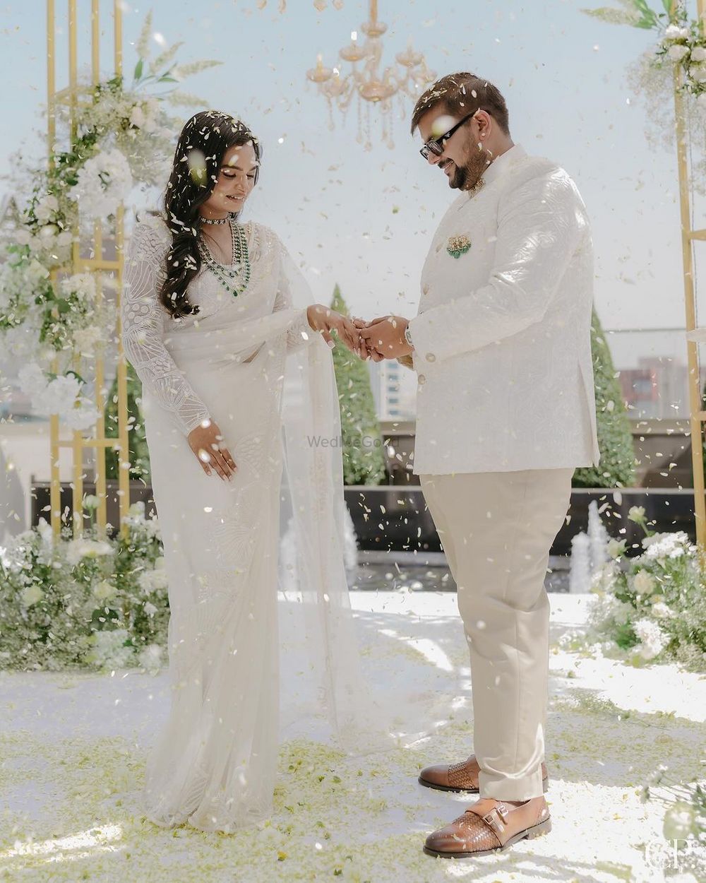 Photo From saloni x ankit ( white garden theme decor  engagement) - By Banna Baisa Wedding Planner
