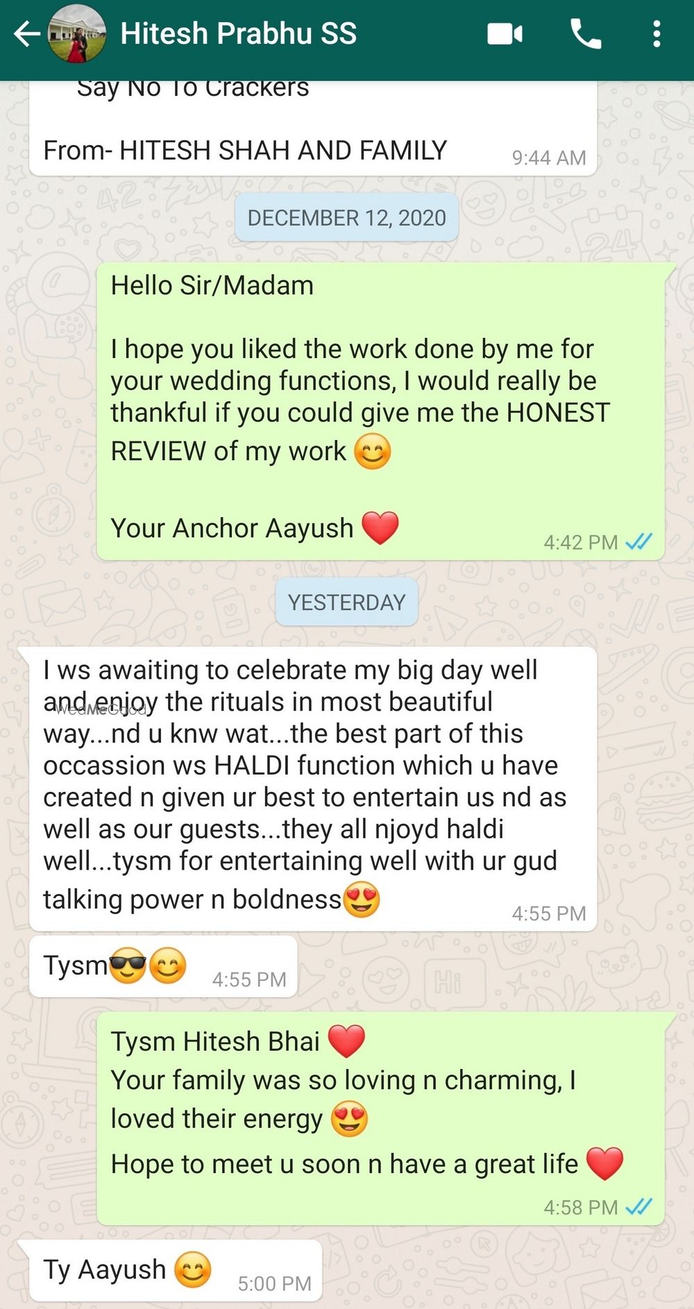 Photo From Review Of Clients - By Anchor Aayush Jain