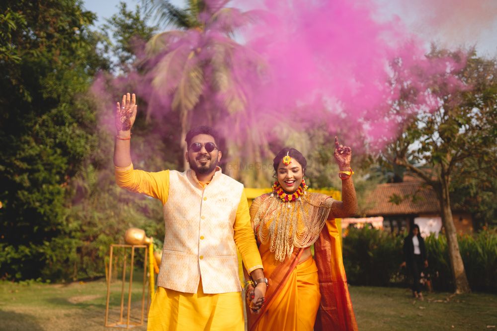 Photo From Haldi @ Ganga Kutir - By Weddings by Neil & Paul
