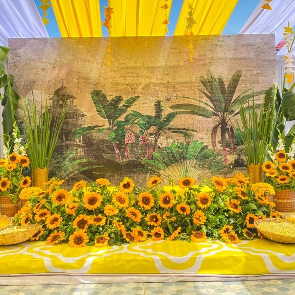 Photo From Haldi Decor - By The Blooming Story India