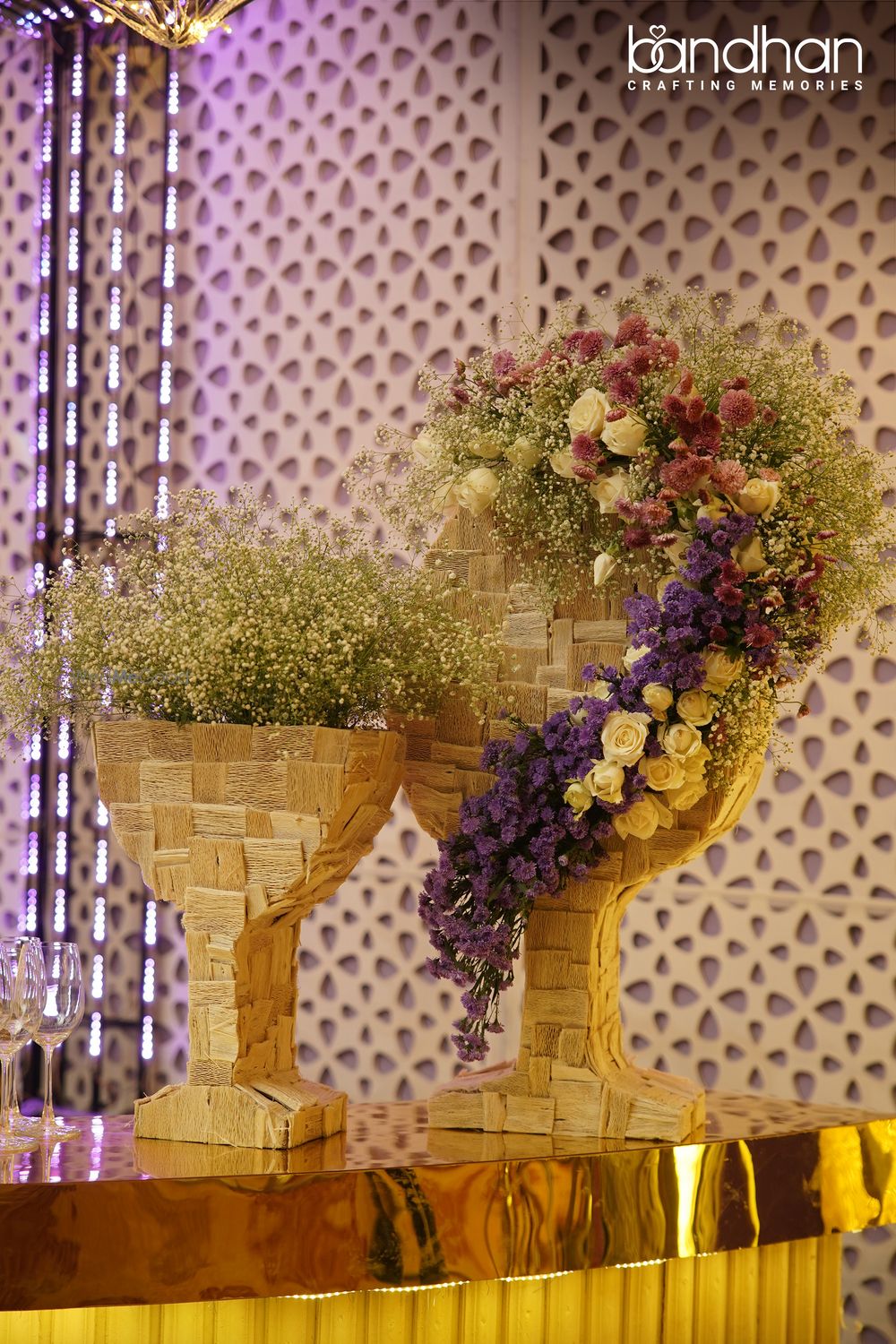 Photo From Arpan & Priya’s grand wedding reception decor at Taj Bengal  - By Bandhan