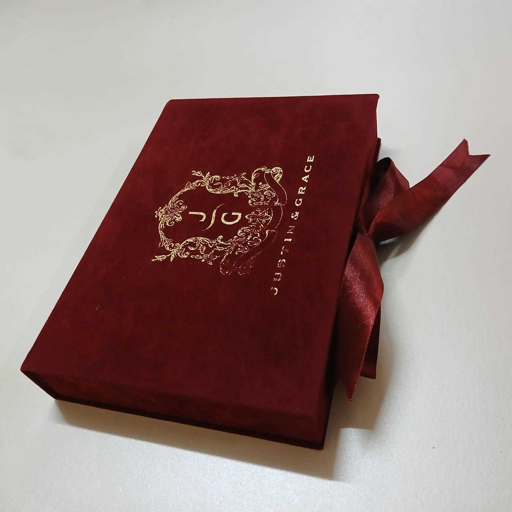 Photo From Velvet Invitation Box - By Luxury Wedding Invite & Packaging