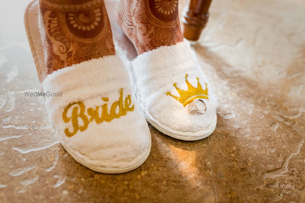 Photo of Customised bridal slippers for bride