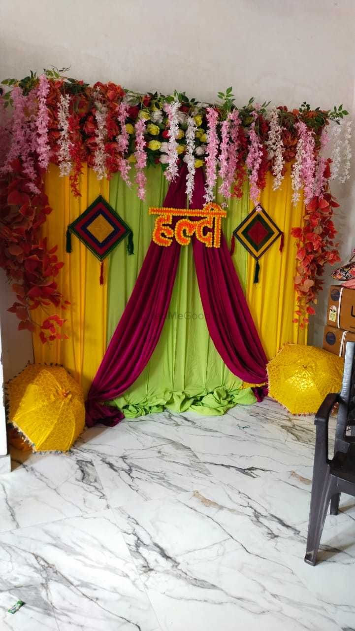 Photo From Haldi Background - By Brothers Lights & Decoration