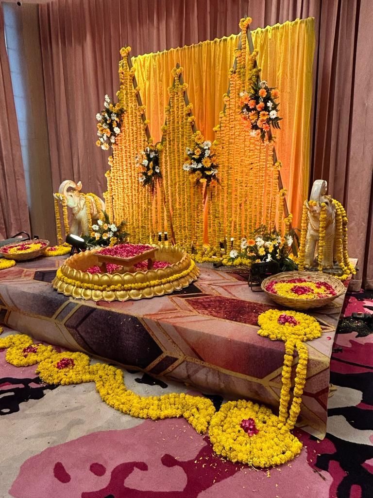 Photo From Haldi Background - By Brothers Lights & Decoration