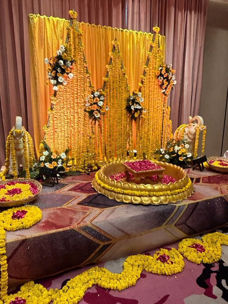 Photo From Haldi Background - By Brothers Lights & Decoration