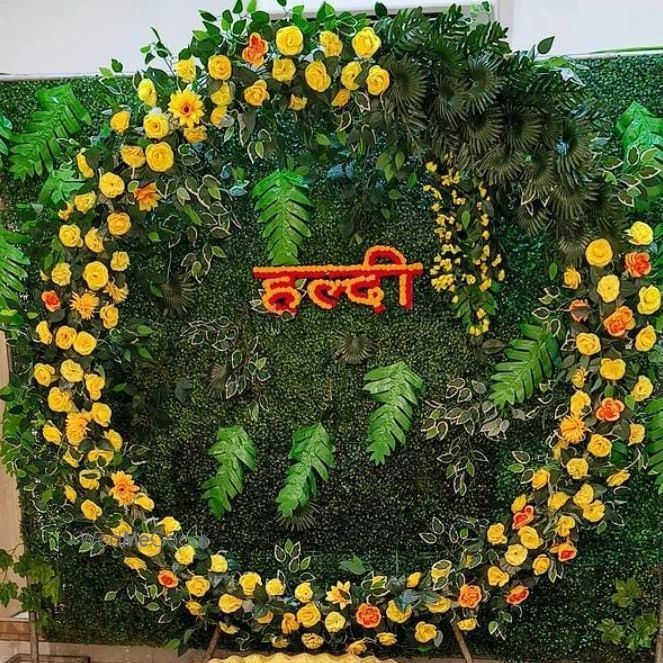 Photo From Haldi Background - By Brothers Lights & Decoration