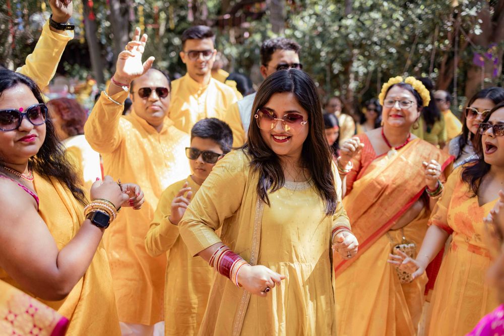 Photo From SNEHA & KUMARESH BENGALI HALDI - By Akshit Jaiswal Photography