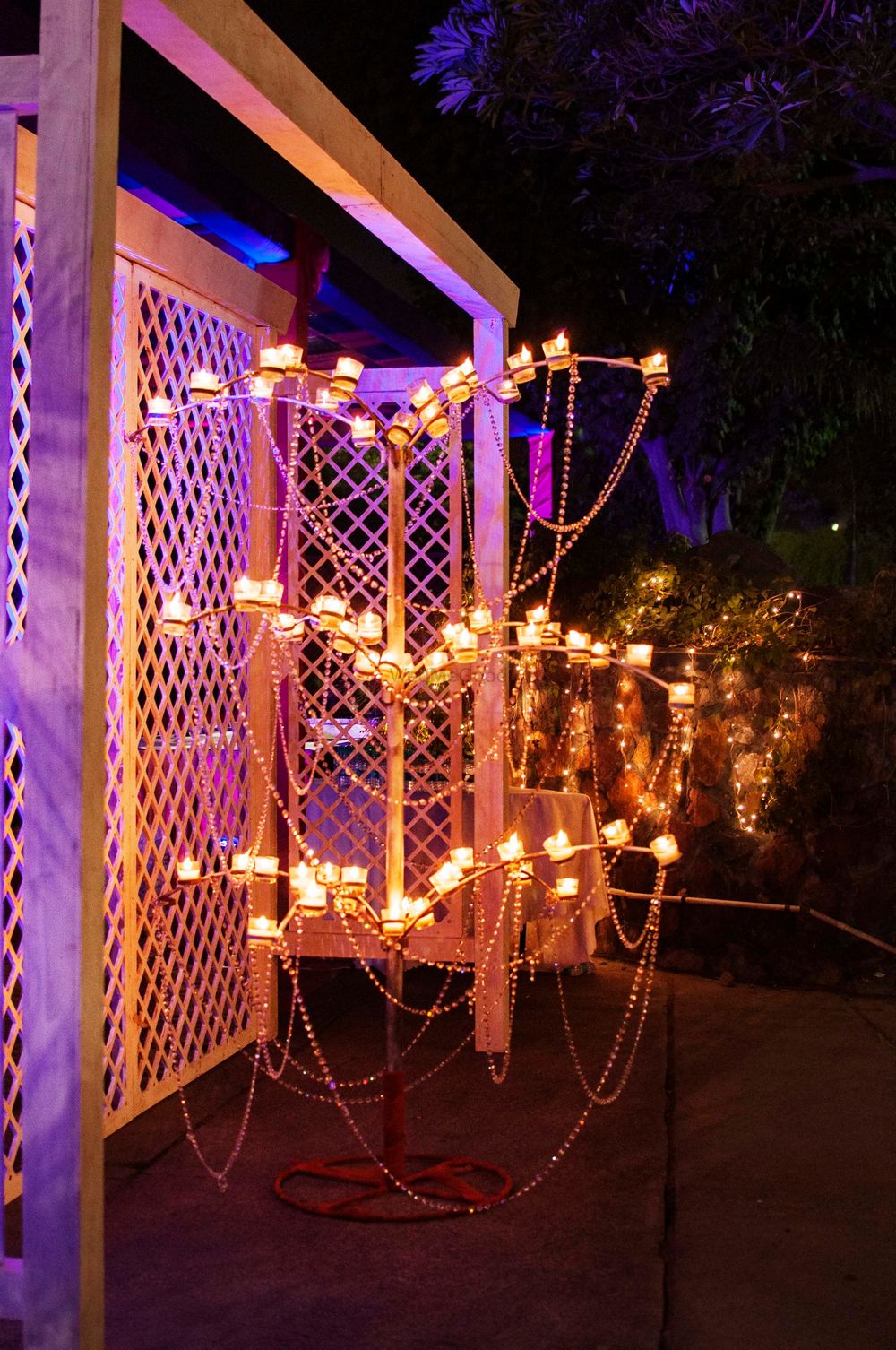Photo of cande light installation