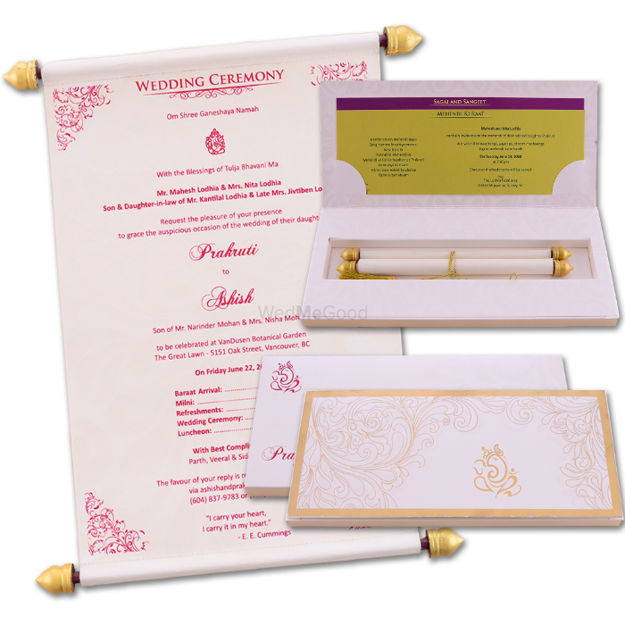Photo From Boxed Scroll Cards - By Madhurash Cards
