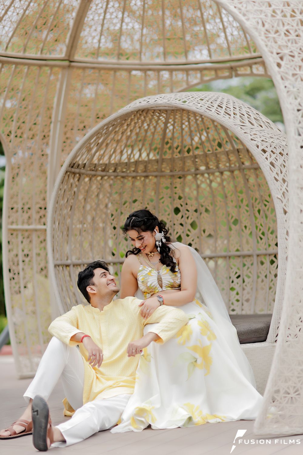 Photo From ARUJ & DIKSHA (HALDI CELEBRATION) - By Wedding By Fusion Films