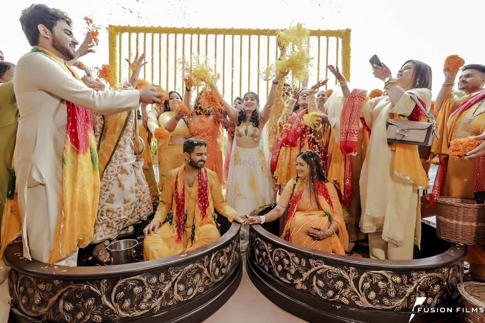 Photo From ARUJ & DIKSHA (HALDI CELEBRATION) - By Wedding By Fusion Films