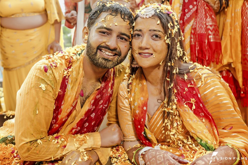 Photo From ARUJ & DIKSHA (HALDI CELEBRATION) - By Wedding By Fusion Films