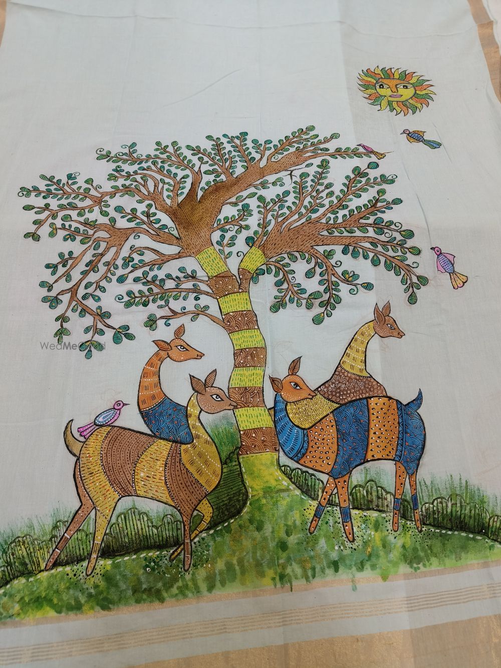 Photo From Hand painted Gond art dupatta - By Shree Designs